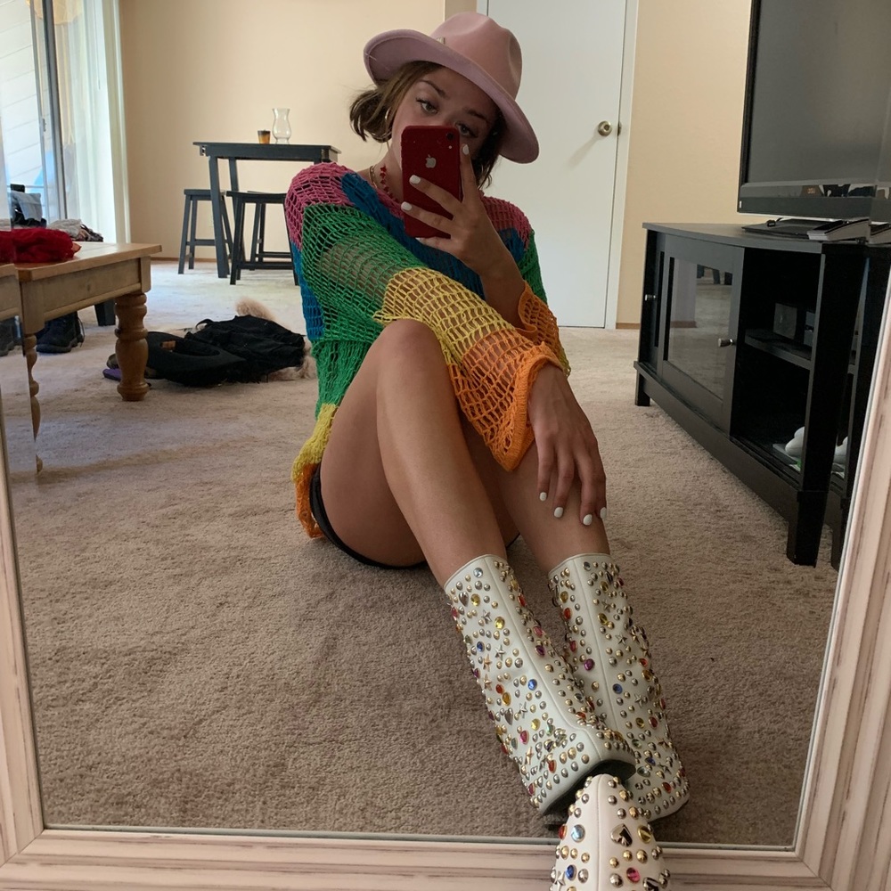 Rainbow Dolls Kill Knit Sweater